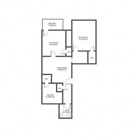 2 Bedroom 310 McKee Apt 9 at University Commons Apartments, Oakland, Pittsburgh